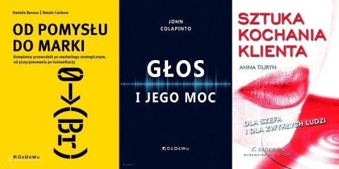 ! ZESTAW ! Od pomysłu do marki + Głos i jego moc + SZTUKA KOCHANIA KLIENTA